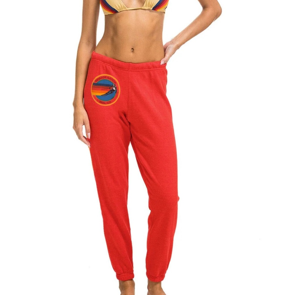 Aviator Nation Orange Sweatpants